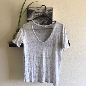 T-shirt short sleeves salt and pepper XS